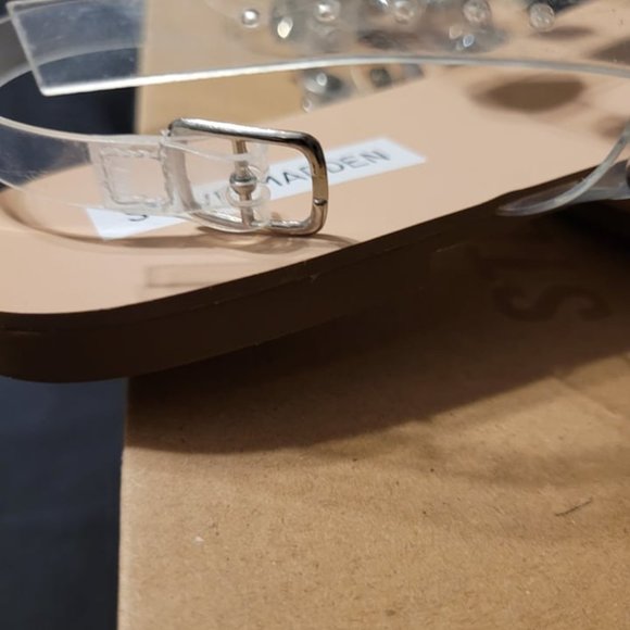 𝅺Steve Madden Size 7 Rhinestone Sandal - Brand New - Never Worn - Picture 3 of 5